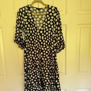 J. Crew Navy Floral Dress